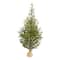 5ft. Pre-Lit Fraser Fir Natural Look Artificial Christmas Tree with Clear LED Lights